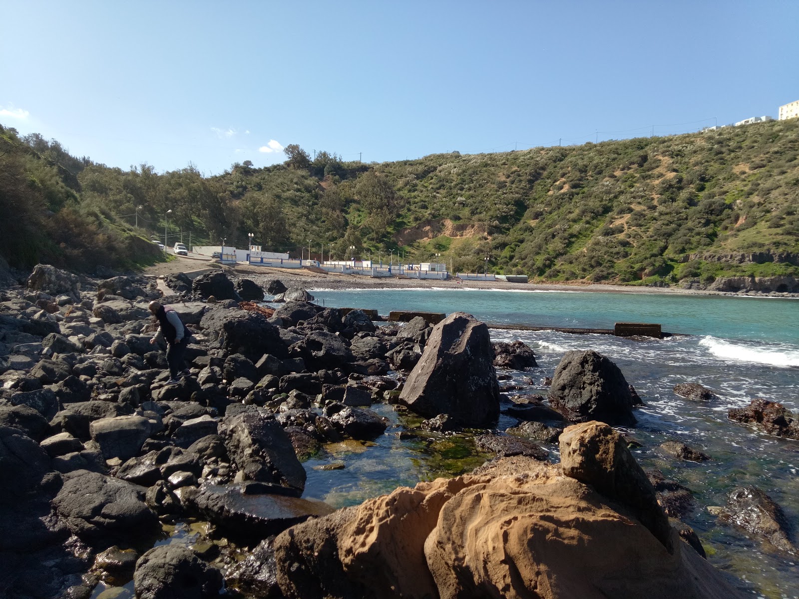 Foto van Plage Oued Abdellah en de nederzetting