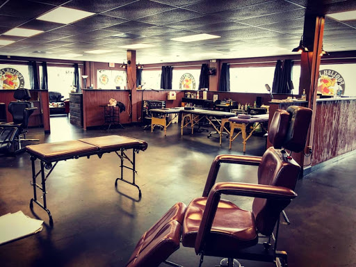 Explore tattoo ideas for mens leg, creative tattoo ideas in Saint Petersburg, available at Foolish Pride Tattoo Co.