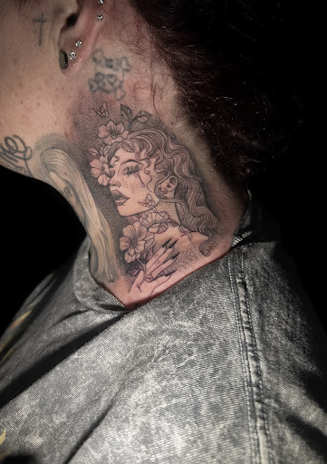 Explore lion chest tattoo ideas, creative tattoo ideas in Silver City, available at Independent Ink Tattoo