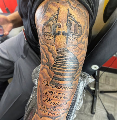 Explore film tattoo ideas, creative tattoo ideas in Dorchester, available at Skard4lyfeink Tattoo & Supply