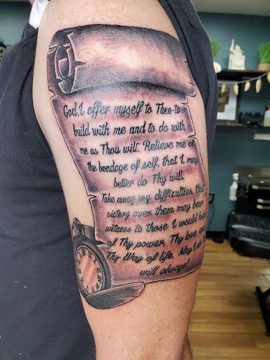 Explore deceased mom tattoo ideas, creative tattoo ideas in Watford City, available at The Ink Well Tattoo & Body Piercing
