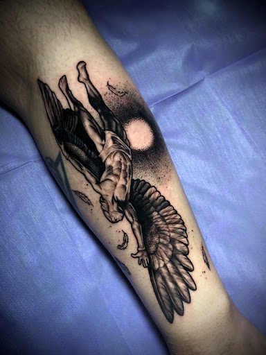 Explore lil peep tattoo ideas, creative tattoo ideas in Adrian, available at Ambition Ink