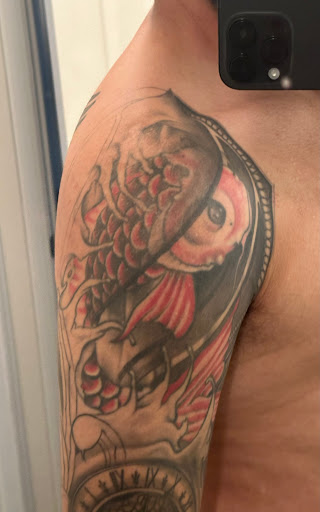 Explore twice tattoo ideas, creative tattoo ideas in Birmingham, available at Revolution Ink