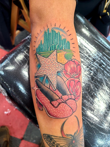 Explore butterfly semicolon tattoo ideas, creative tattoo ideas in Modesto, available at The Golden Rose Tattoo