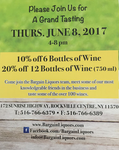 Liquor Store «Bargain Liquors», reviews and photos, 172 Sunrise Hwy, Rockville Centre, NY 11570, USA