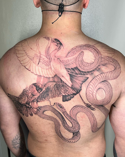 Explore pistol tattoo ideas, creative tattoo ideas in Portland, available at Midnight Tattoo