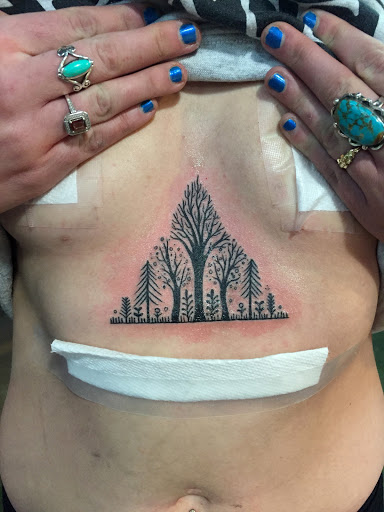 Explore tattoo ideas on the thigh, creative tattoo ideas in Reno, available at Aces Tattoo