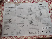 Menu du La Barca à Clusane