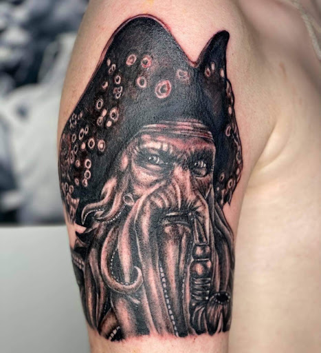 Explore sick tattoo ideas for guys, creative tattoo ideas in Goose Creek, available at Red Kirin Tattoo