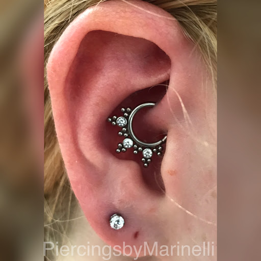 Explore red ink neck tattoo ideas, creative tattoo ideas in Wilmington, available at Studio Seven Piercing