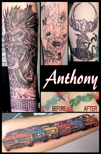 Explore cover up lower back tattoo ideas, creative tattoo ideas in London, available at Distinction Tattoo Studio