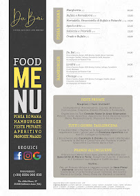DU BAI Coffee, Drink and Restaurant à Solbiate Arno menu