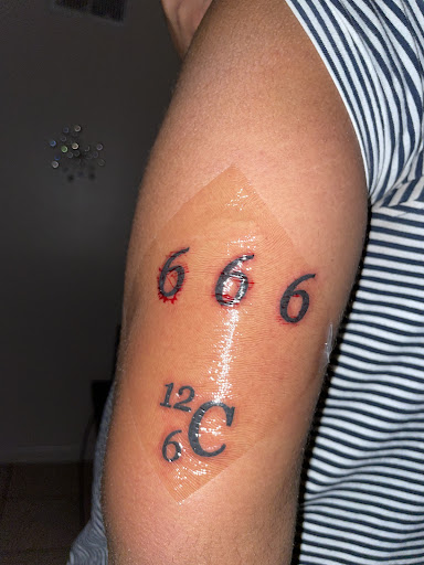 Explore stone tattoo ideas, creative tattoo ideas in Sarasota, available at SEVEN SINS Tattoo Studio