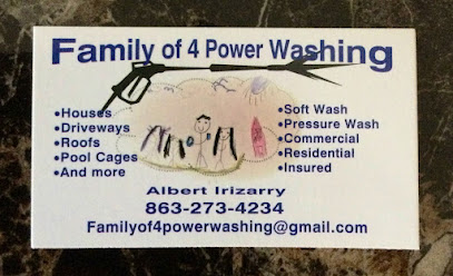 Family of 4 Power Washing