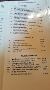 Restaurant Gasthaus Wanderheim à Mainz (le menu)