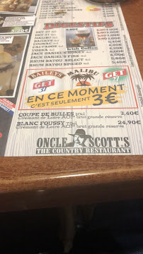 Restaurant américain Oncle Scott's Coutances à Coutances - menu / carte