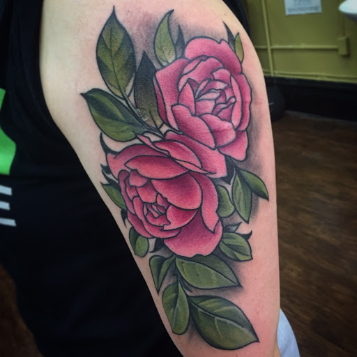 Explore infinity heart tattoo ideas, creative tattoo ideas in Junction City, available at Junction City Tattoo