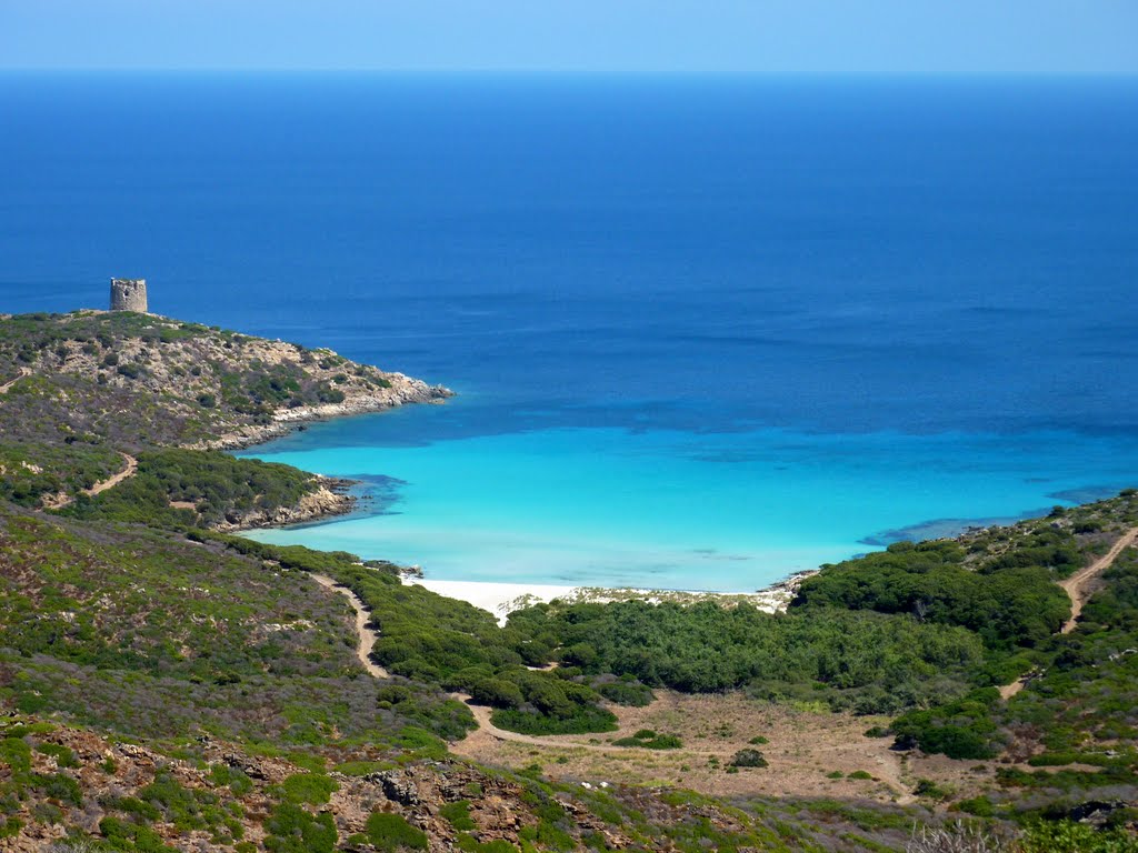Fotografie cu Spiaggia di Cala d'Arena cu o suprafață de apă pură albastră