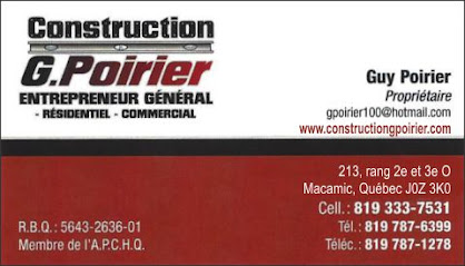 Construction G Poirier