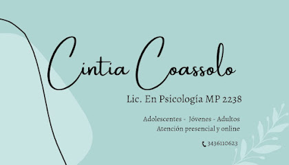 Lic. en Psicología Coassolo Cintia