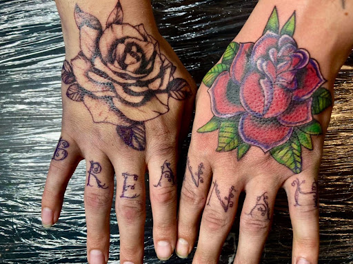 Explore skull forearm tattoo ideas, creative tattoo ideas in Kokomo, available at Happys Tattoo Studio