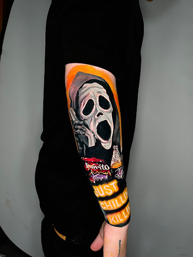 Explore tattoo ideas for 2 daughters names, creative tattoo ideas in Corona, available at Crop Circles Tattoo Studio