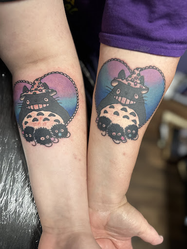 Explore tattoo ideas for dogs, creative tattoo ideas in Athens, available at Ink Theory Tattoo and piercing studio LLC