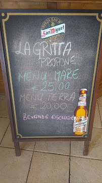 LA GRITTA - Ristorante Pizzeria Hotel Specialità di Pesce e Carne à Castel San Giovanni menu