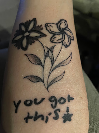 Explore old english tattoo ideas, creative tattoo ideas in Katy, available at Artistic Impressions Tattoo Studio