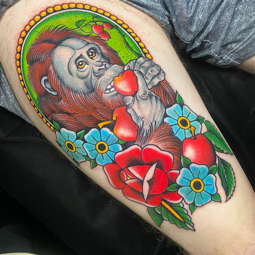 Explore tramp stamp lower back tattoo cover up ideas, creative tattoo ideas in Saint Albans, available at 100 Candles Tattoo