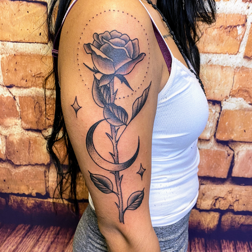 Explore lightning bolt tattoo ideas, creative tattoo ideas in Modesto, available at Dying Art Tattoo