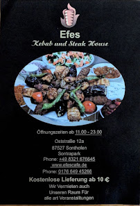 Carte du Efes Kebab und Steak House à Sonthofen