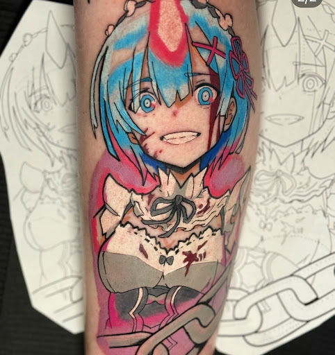 Explore male upper arm tattoo ideas, creative tattoo ideas in Houston, available at 333 Tattoo Studio HTX