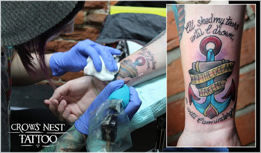 Explore piston tattoo ideas, creative tattoo ideas in Dubuque, available at The Crows Nest