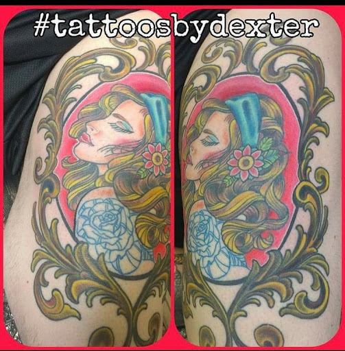 Explore heart tattoo ideas with names, creative tattoo ideas in Mckinney, available at Borrowed Time Fine Art Gallery Tattoo Shop