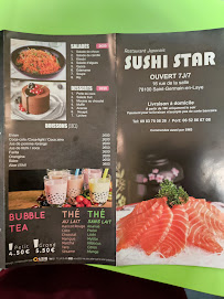 Menu / carte de Sushi Star à Saint-Germain-en-Laye