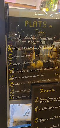 La table d'Augustine à Marseille menu