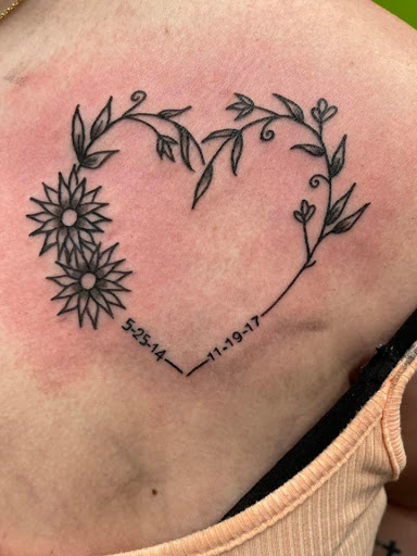 Explore back of neck tattoo ideas, creative tattoo ideas in Slippery Rock, available at Dinky Dachshund Tattoo Parlor