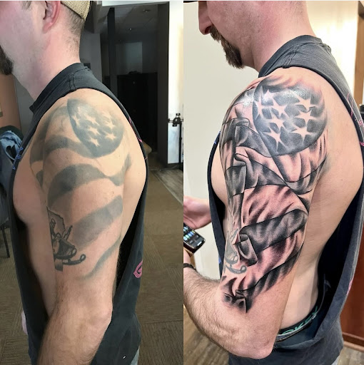 Explore inner biceps tattoo ideas, creative tattoo ideas in Hudson, available at St. Croix Ink Tattoo