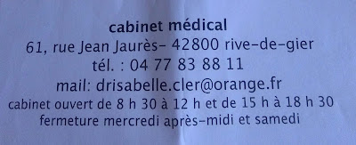 Cler Garaboux Isabelle à Rive-de-Gier