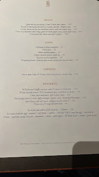 Les Parisiens Restaurant by Thibault Sombardier à Paris carte