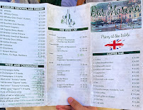 Menu du Bar Morena à Portofino