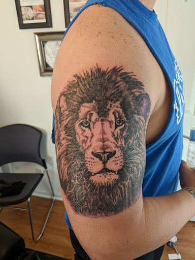 Explore chest and shoulder tattoo ideas, creative tattoo ideas in Madison, available at ART IMMORTAL TATTOO