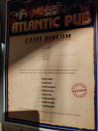 Pub Atlantic Pub Bansin à Heringsdorf - menu / carte