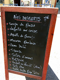 Chez David à Cagnes-sur-Mer menu