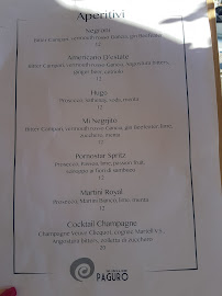 Carte du Paguro Porto Rotondo à Porto Rotondo