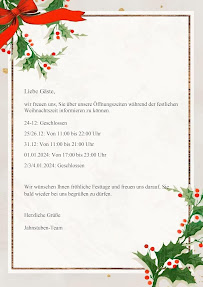 Menu du Jahnstuben à Frankenthal