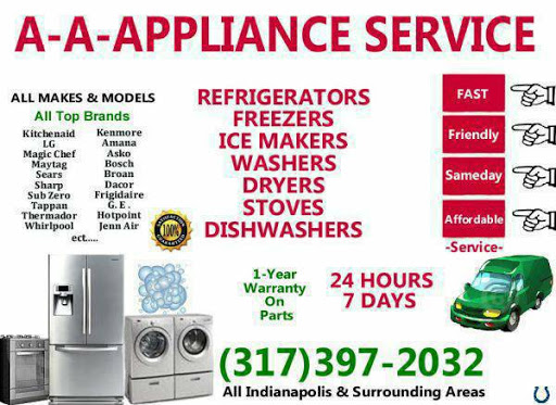 Indianapolis A-A Appliance Repair in Greenwood, Indiana