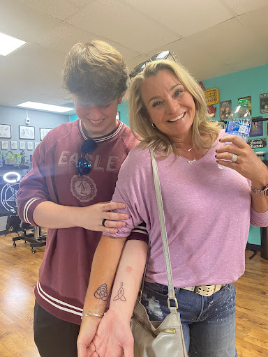 Explore marker tattoo ideas, creative tattoo ideas in Fort Oglethorpe, available at The Helm Tattoo & Piercing