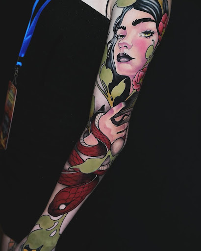 Explore fish tattoo ideas, creative tattoo ideas in Kissimmee, available at Fallen Sparrow Tattoo Co